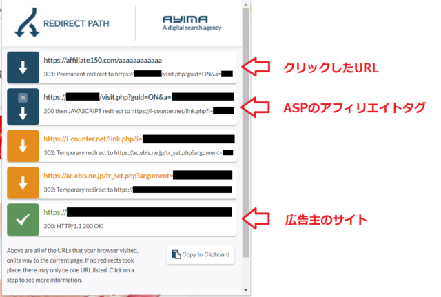 リダイレクトチェックツール